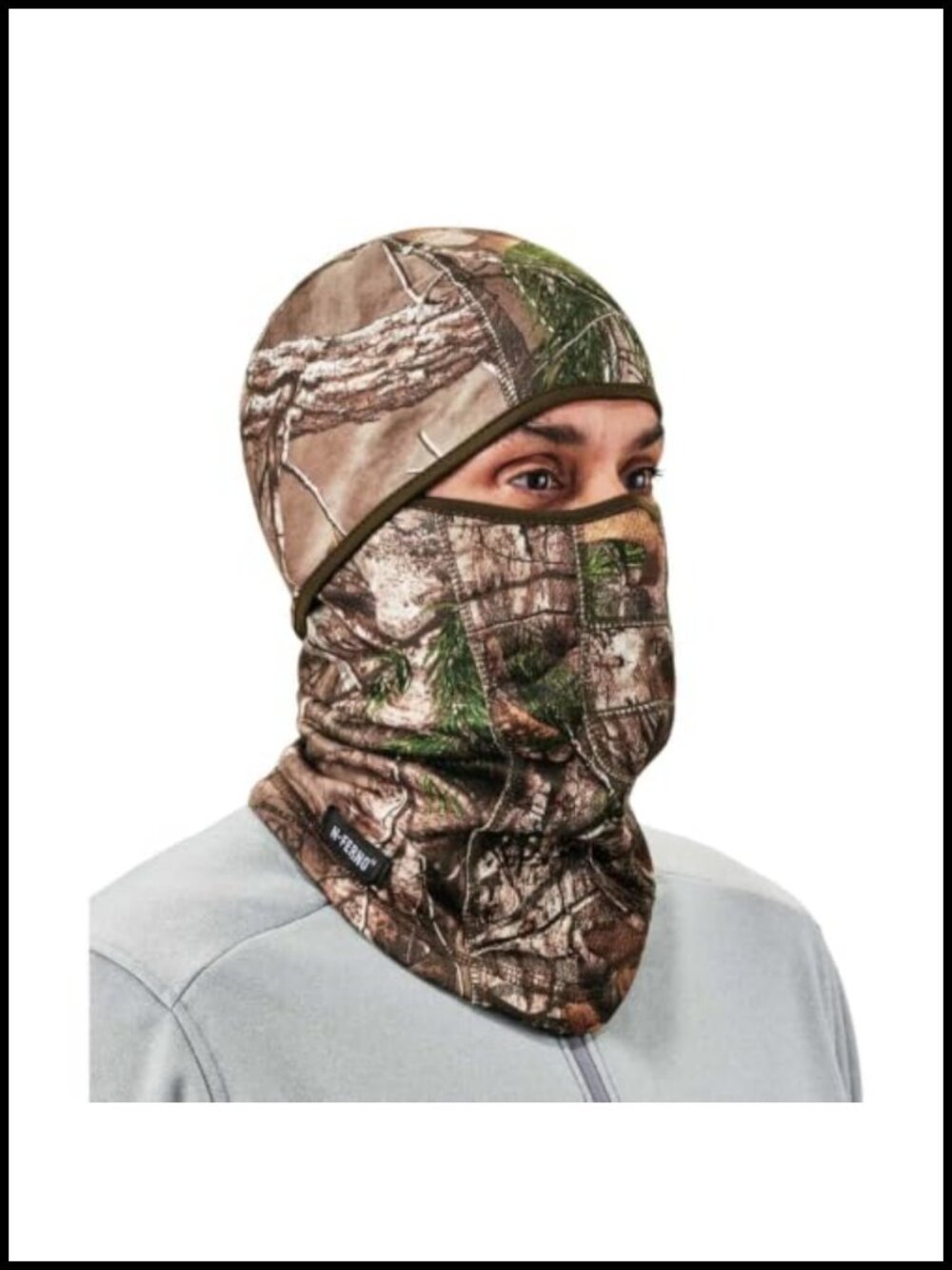 Ergodyne 6823 Balaclava Face Mask Wind-Resistant Hinged Camouflage